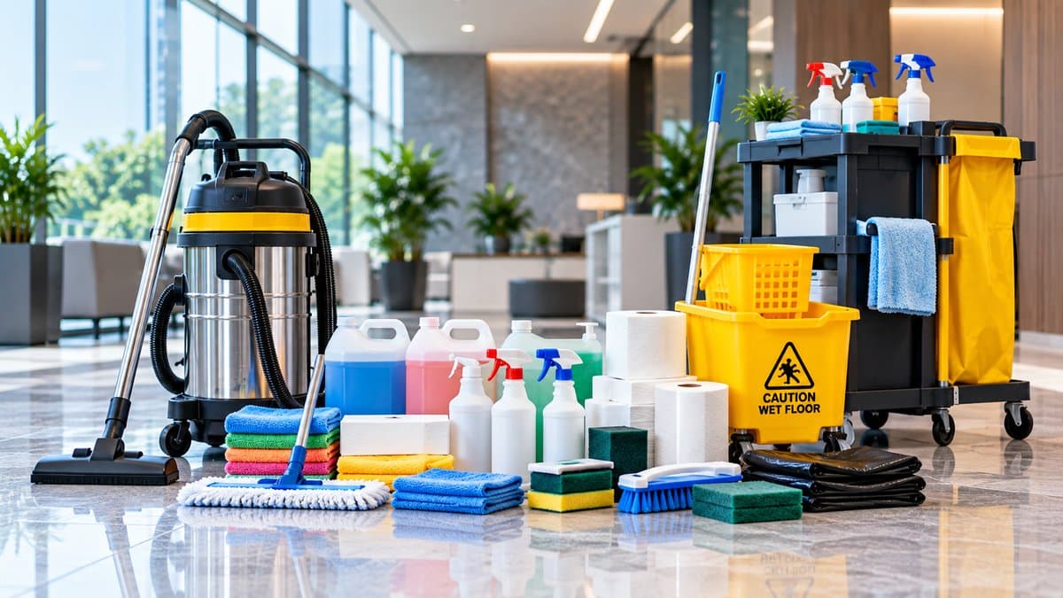 Professional cleaning equipment, chemicals and consumables